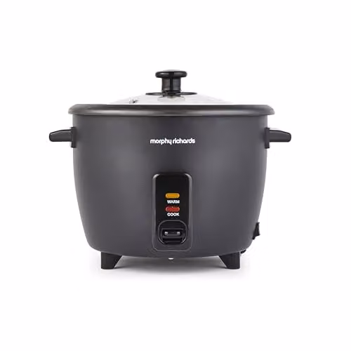 Morphy Richards Rice Cooker and Steamer in Black, 1.5 l