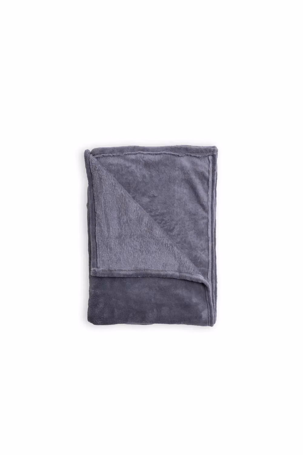 BHS Microfleece Throw in Anthracite Grey, W: 140 cm, D: 180 cm – 2