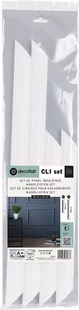 Decoflair White Moulding Wall Panel Set