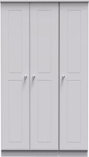 Ready Assembled 2 U Albert 3 Door Wardrobe in Grey