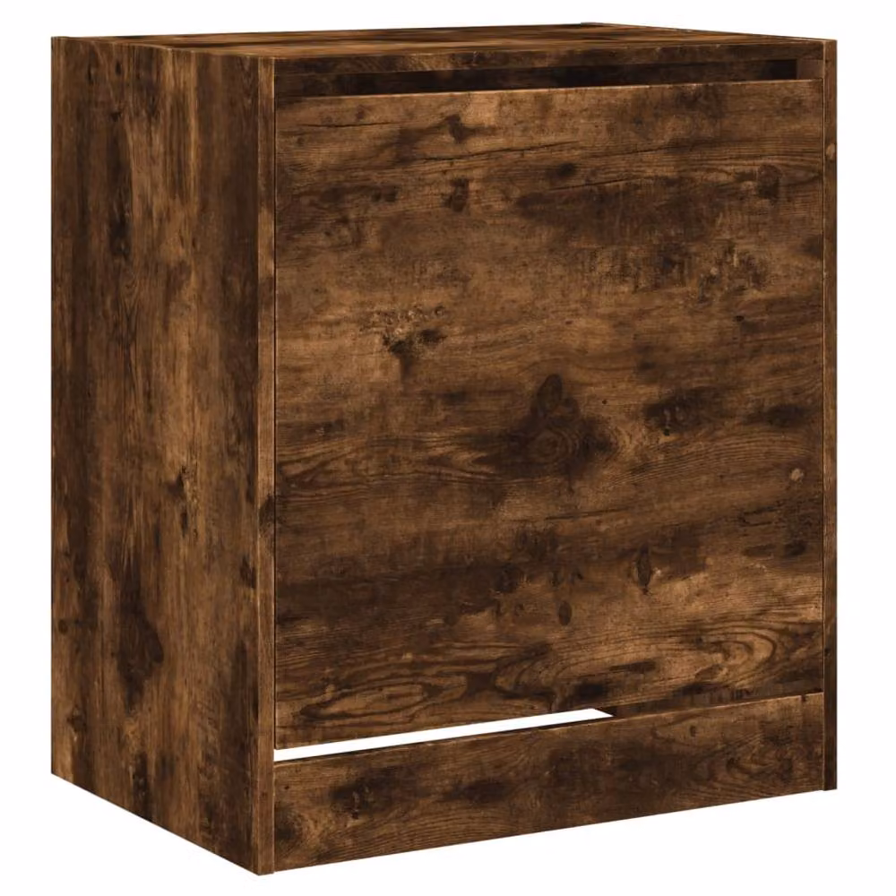 Berkfield Home Smoked Oak Shoe Cabinet in Brown, W/D/H: 60 x 42 x 69 cm – 3