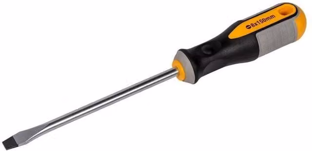 Roughneck Multicolour Steel Flared Screwdriver