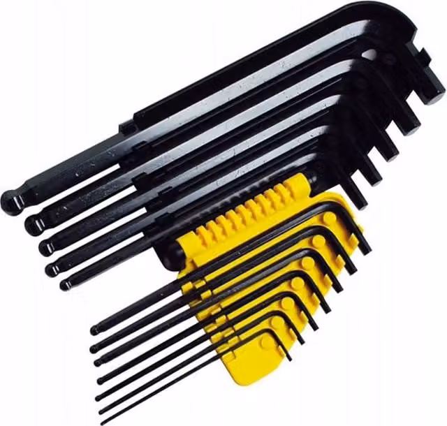 Stanley Hex Key Set, 12 Pack, Black