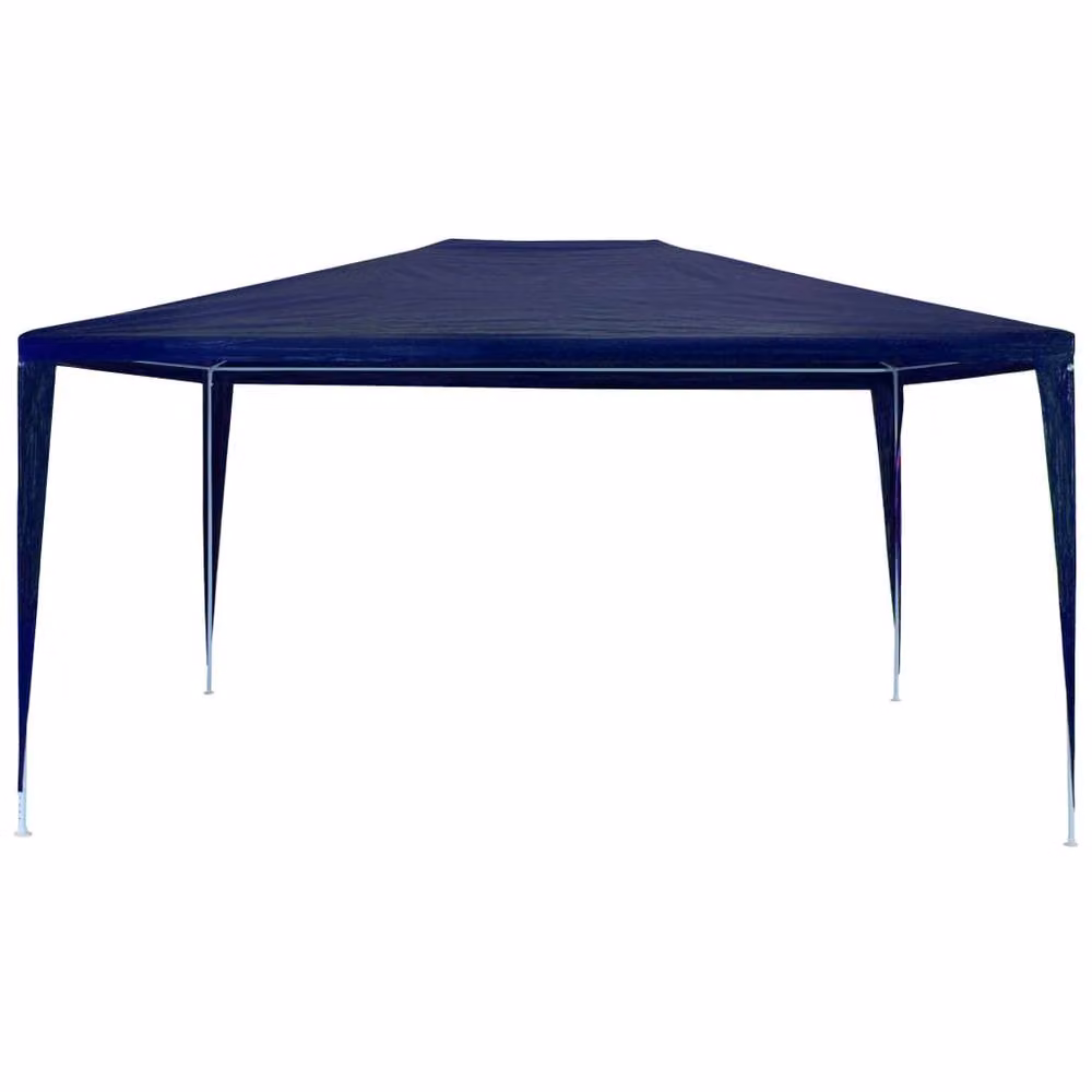 Berkfield Home Blue PE Party Tent with Steel Frame, W 4 m x D 3 m – 2