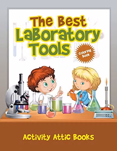 The Best Laboratory Tools Colouring Book by Activity Attic Books, Multicolour Paper Activity Book for Children