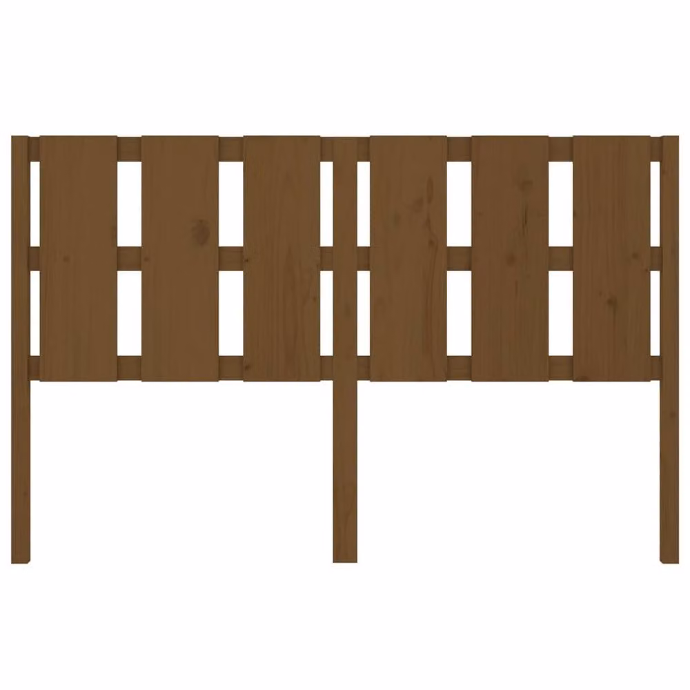 Berkfield Home Rustic Solid Wood Pine Bed Headboard, Honey Brown, W: 155.5 cm, D: 4 cm, H: 100 cm – 3