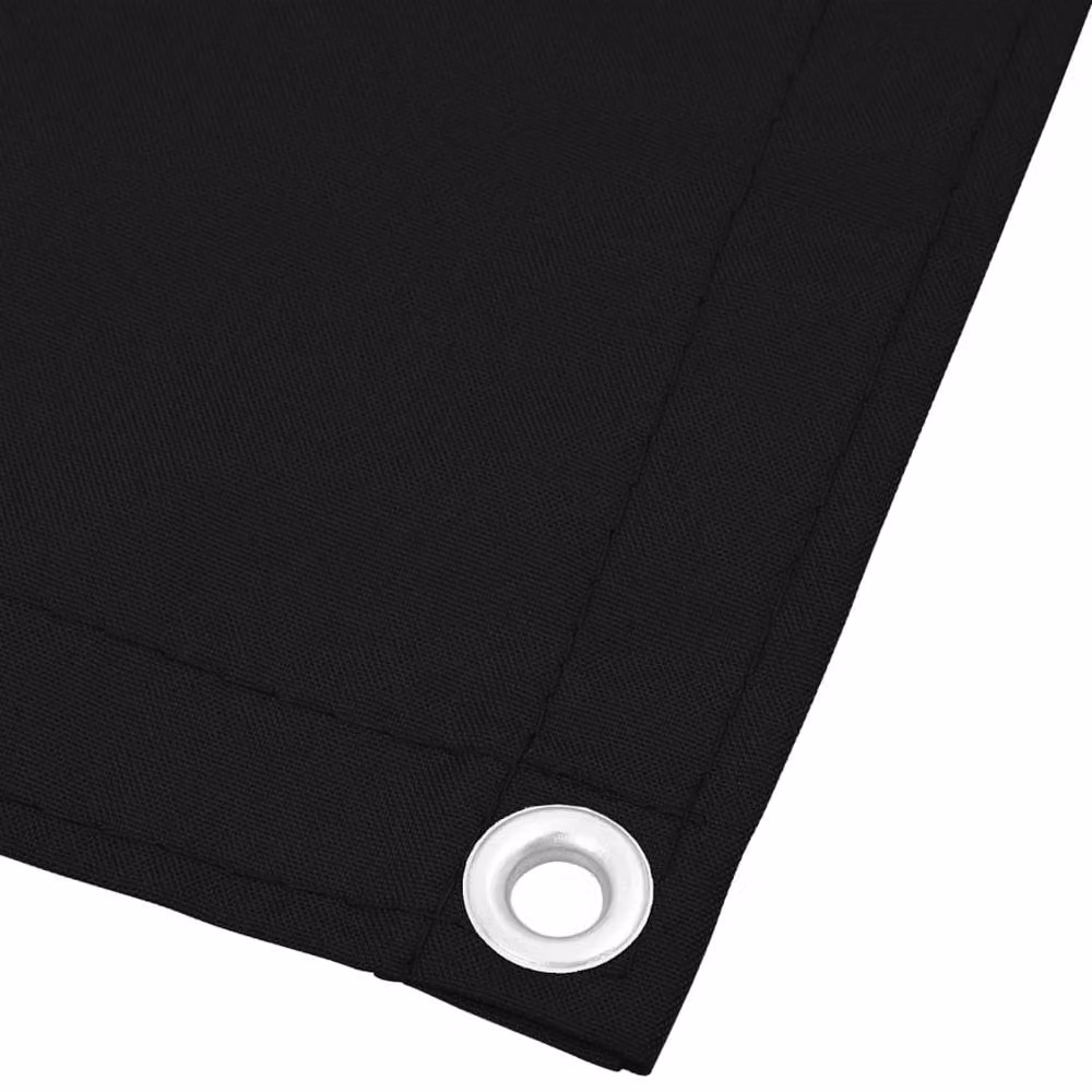 Berkfield Home Black Opaque Balcony Screen, 100% Polyester Oxford, W: 75 cm, H: 700 cm – 3