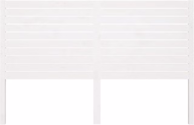 Berkfield Home Beautiful White Solid Wood Pine Bed Headboard W/D/H: 206 x 4 x 100 cm – 1