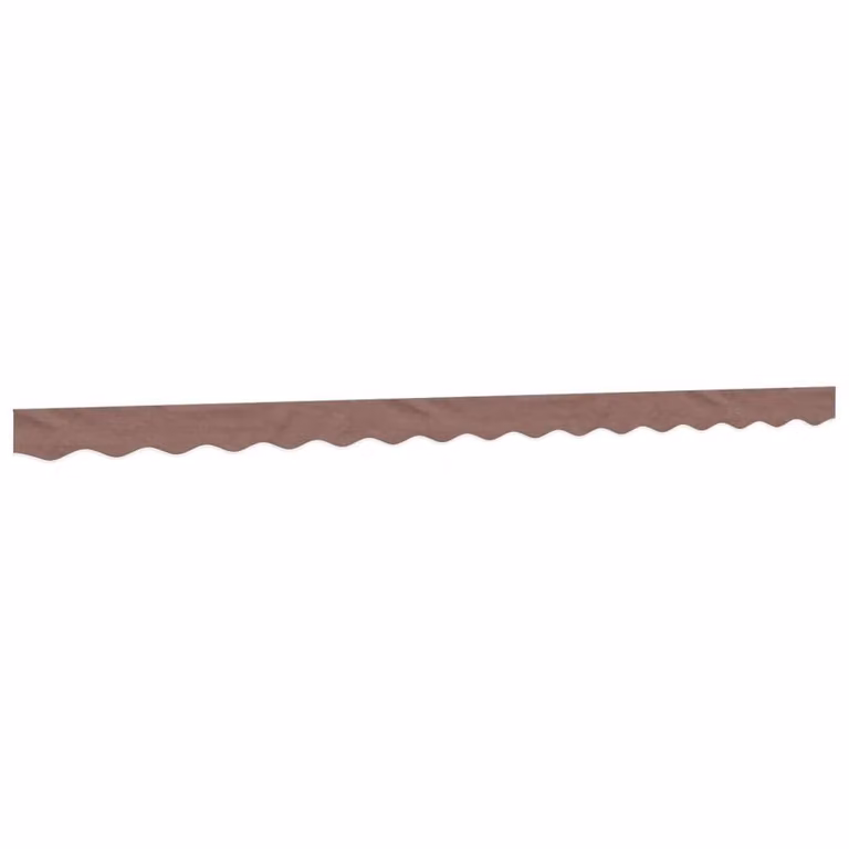 Berkfield Home Replacement Awning Valance Fabric in Brown Stripe, 4 m