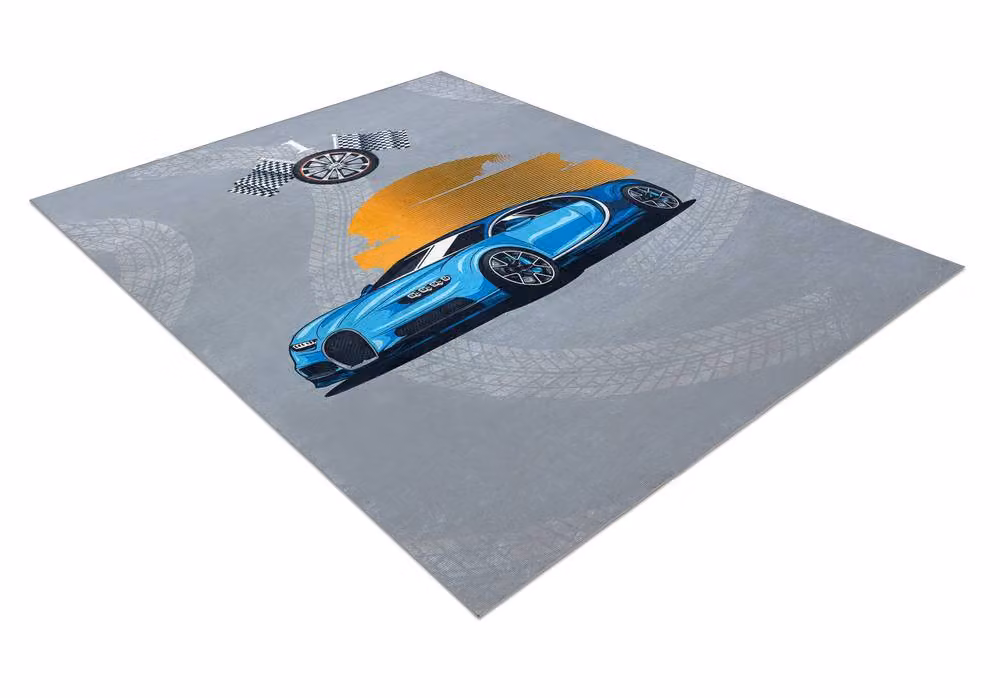 RugsX Bambino Grey Kids Motif Rectangular Rug, W: 160 cm, D: 220 cm – 2