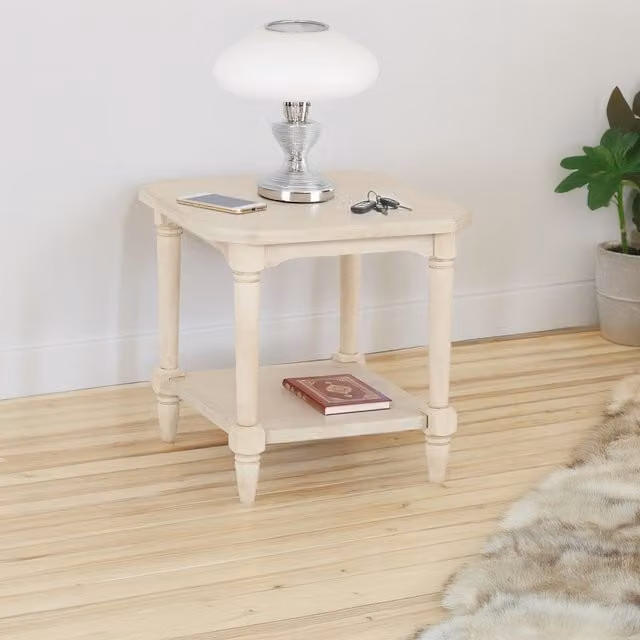 Seconique Chantilly Classic Side Table in Antique Cream and Beige