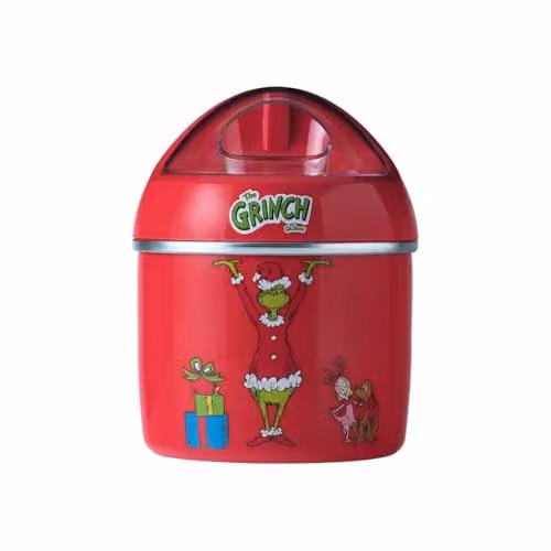 Daewoo Electricals UK The Grinch Ice Cream Maker, Red, H 21 x W 16.3 x D 16.3 cm, 400ml Capacity