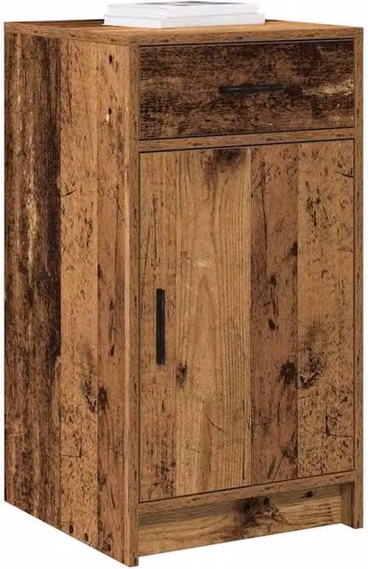 Berkfield Home Rustic Old Wood Sideboard in Brown, W/D/H: 40 x 41 x 75 cm – 1
