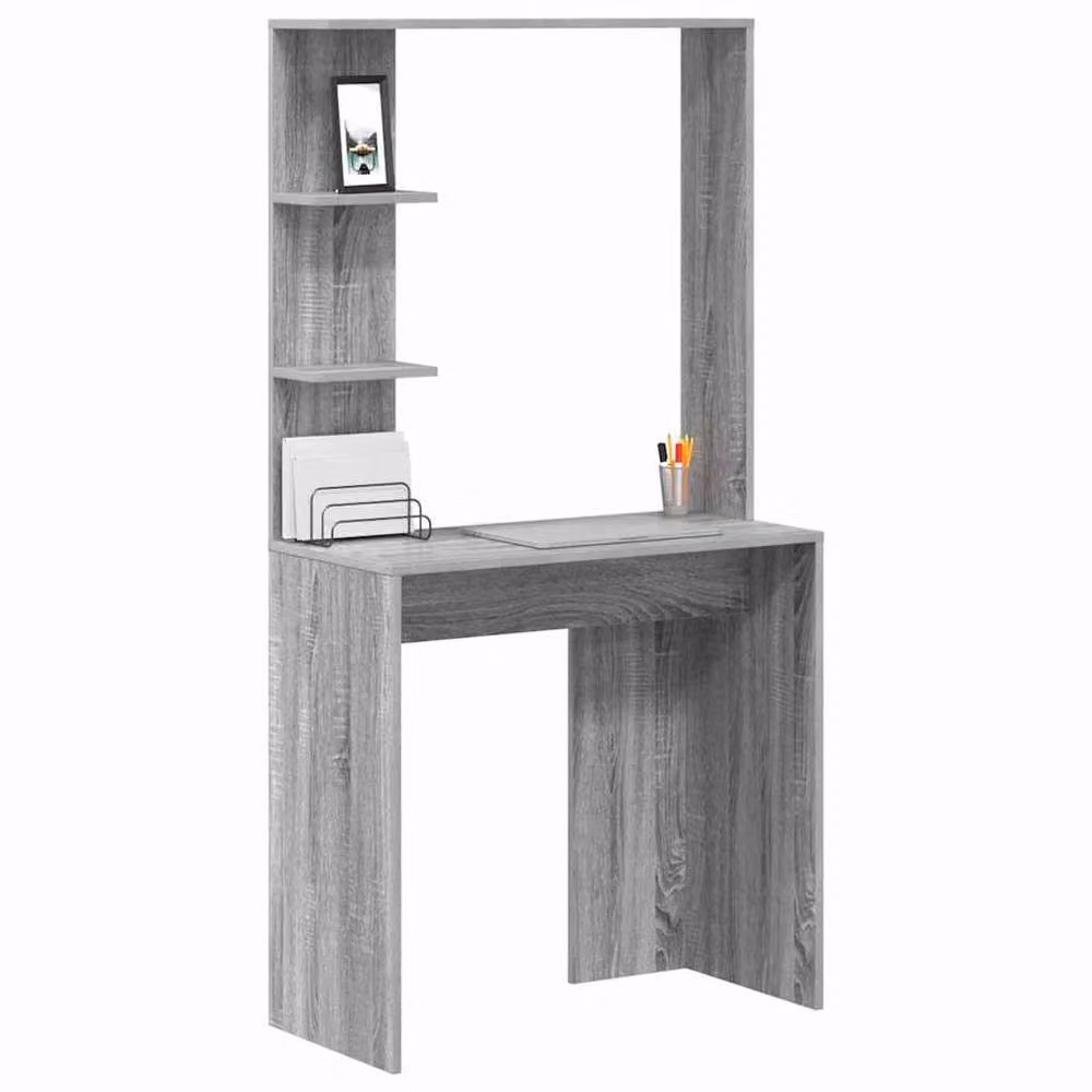 Berkfield Home Grey Sonoma Engineered Wood Compact Computer Desk – 3