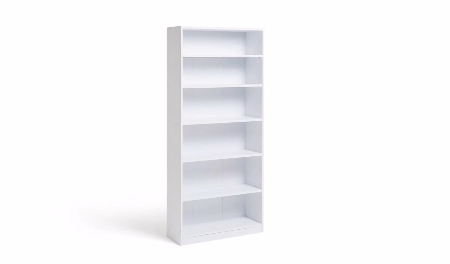 Argos Home Maine Deep Bookcase in White with Adjustable Shelves, H 180 cm x W 78 cm x D 29 cm