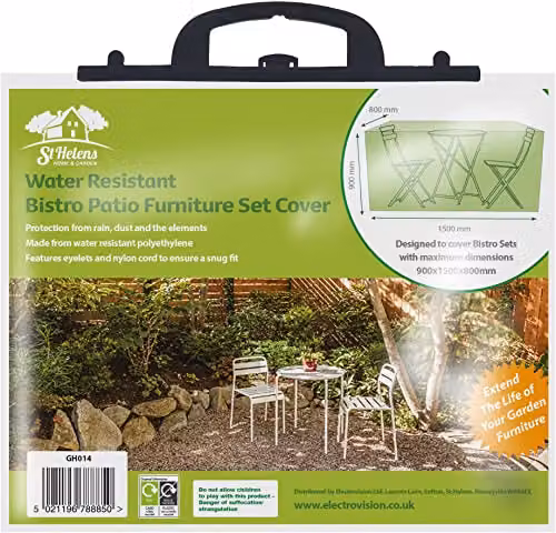 St Helens Home and Garden Water Resistant Bistro Patio Furniture Set Cover in Green – 3