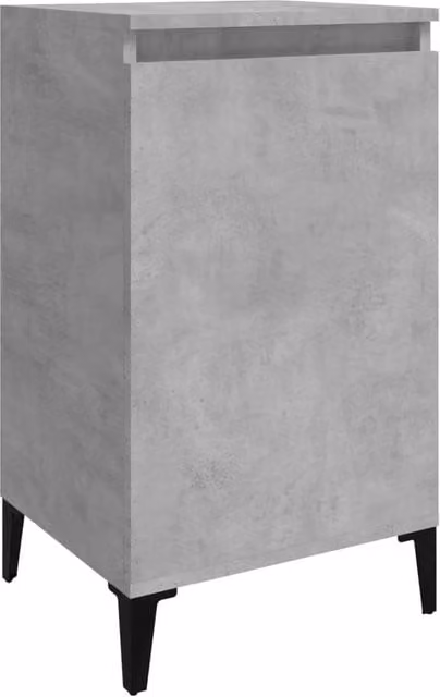 Berkfield Home Bedside Cabinet in Concrete Grey, W/D/H: 40 x 35 x 70 cm