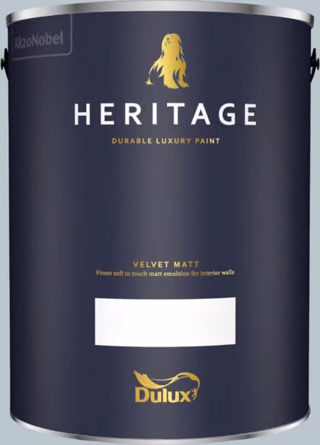 Dulux Trade Heritage Matt Dispersion Paint in Country Sky Blue, 5 l
