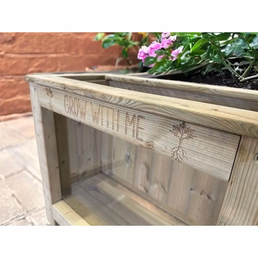 Buttercup Farm Grow with Me Educational Garden Planter in Brown, W: 62 cm, D: 70 cm, H: 35 cm – 5
