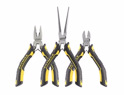 Stanley FatMax 3-Piece Mini Pliers Set in Black and Yellow – 2