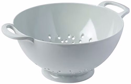 Zeal Melamine Colander with Handles in Green, 20cm – 1