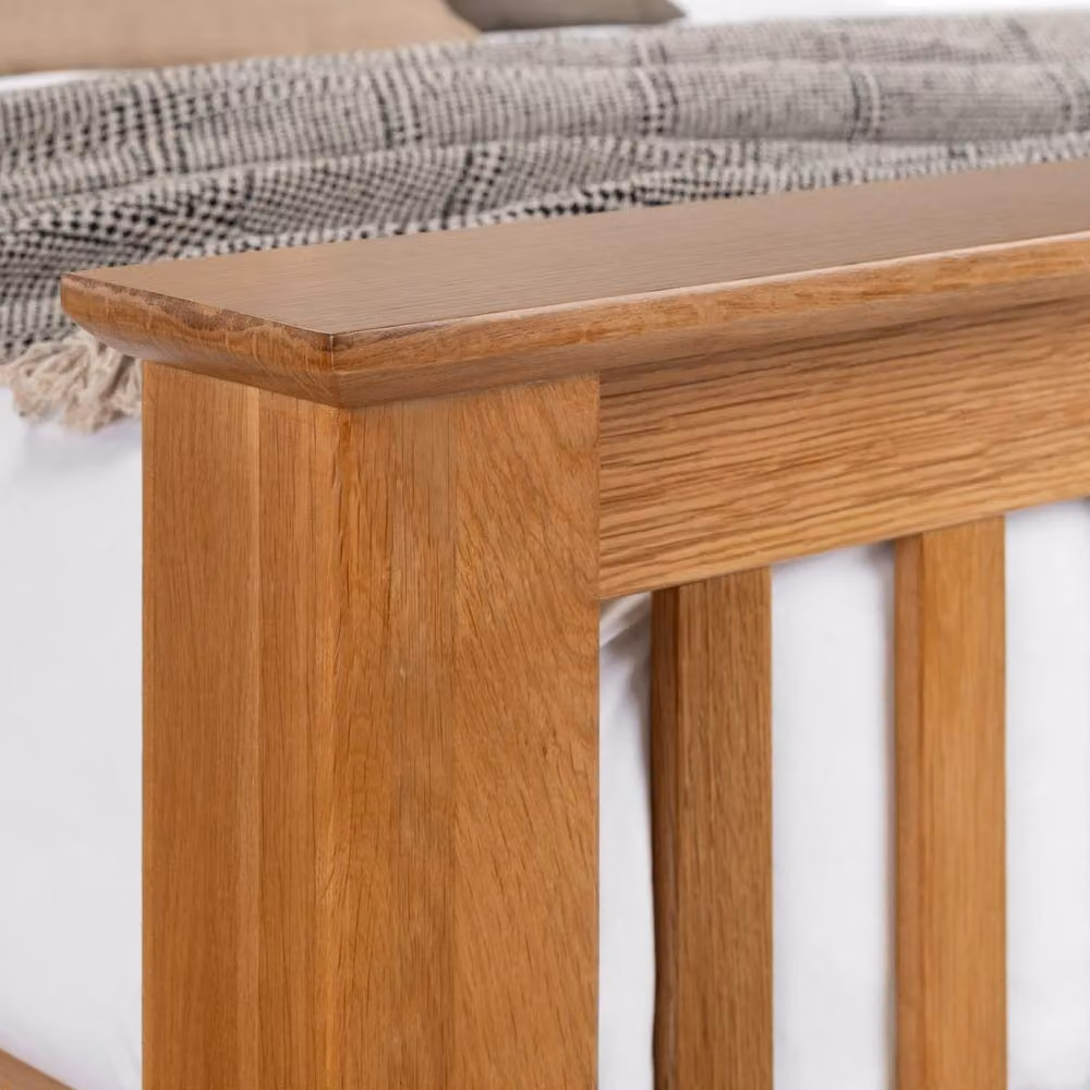 Cheshire Cedar Oak High Footend Double Bed in Brown – 5