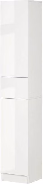 KORVIXA Modern High Gloss Freestanding Bathroom Cabinet in White, W: 70 cm, H: 65 cm