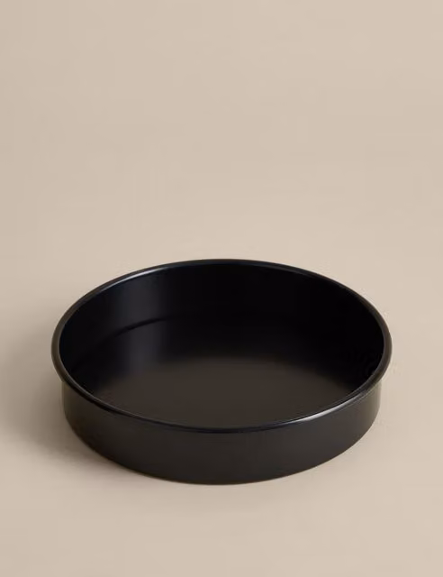 M&S Carbon Steel 9 inch Round Loose Base Cake Tin in Charcoal Grey