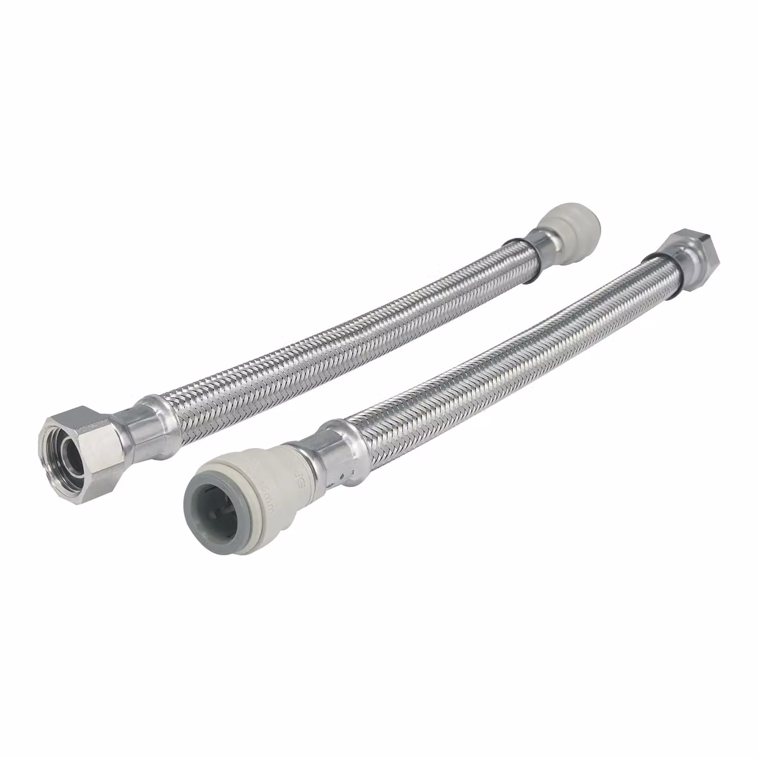 John Guest Braided Hose Silver Stainless Steel 22mm x 3/4 inch – 2