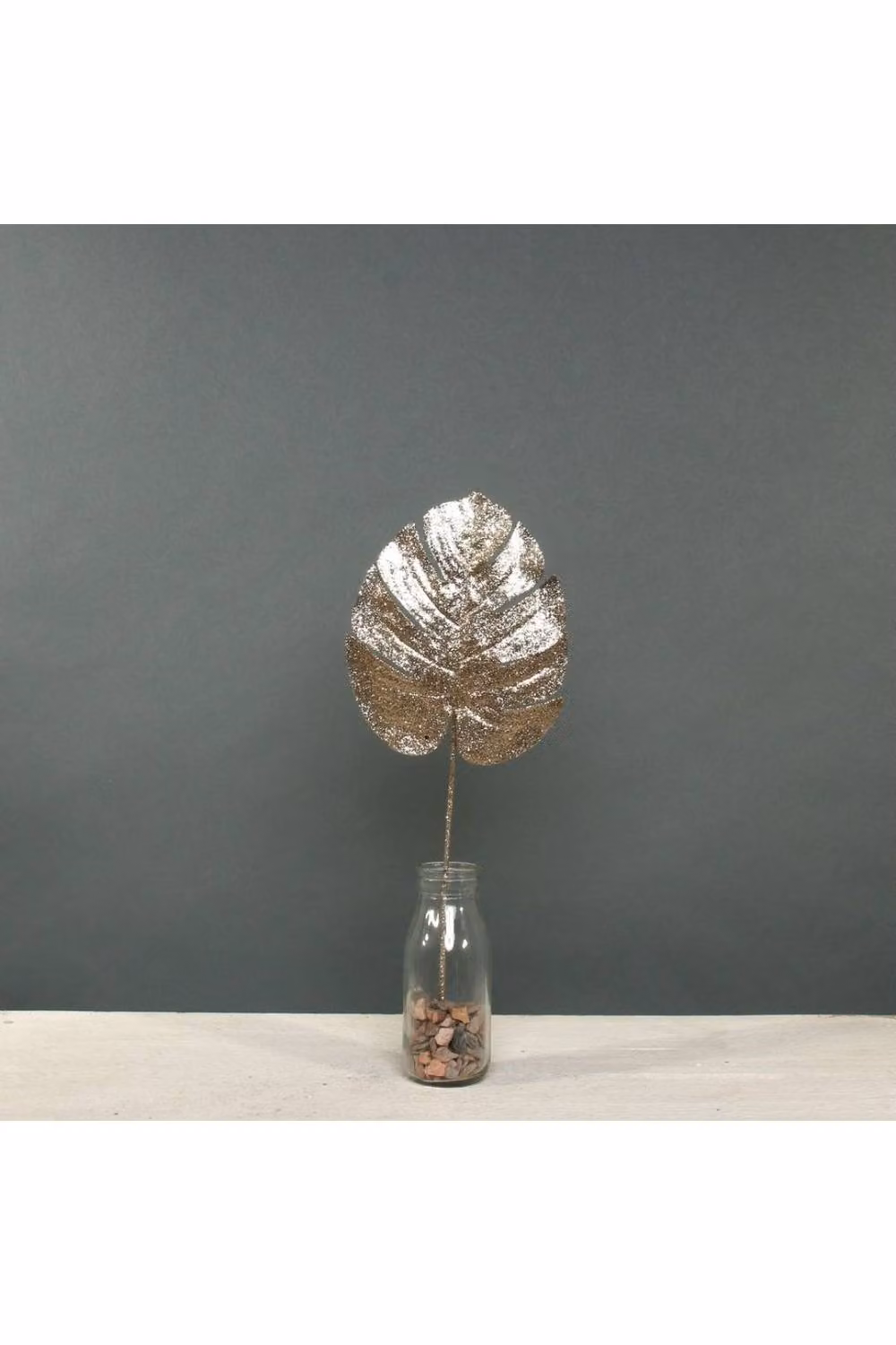 KDMD Glitter Monstera Leaf Tabletop Decorations, Gold, 4 Pack – 2