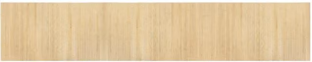 Berkfield Home Rectangular Bamboo Rug in Beige, W: 60 cm, L: 300 cm – 1