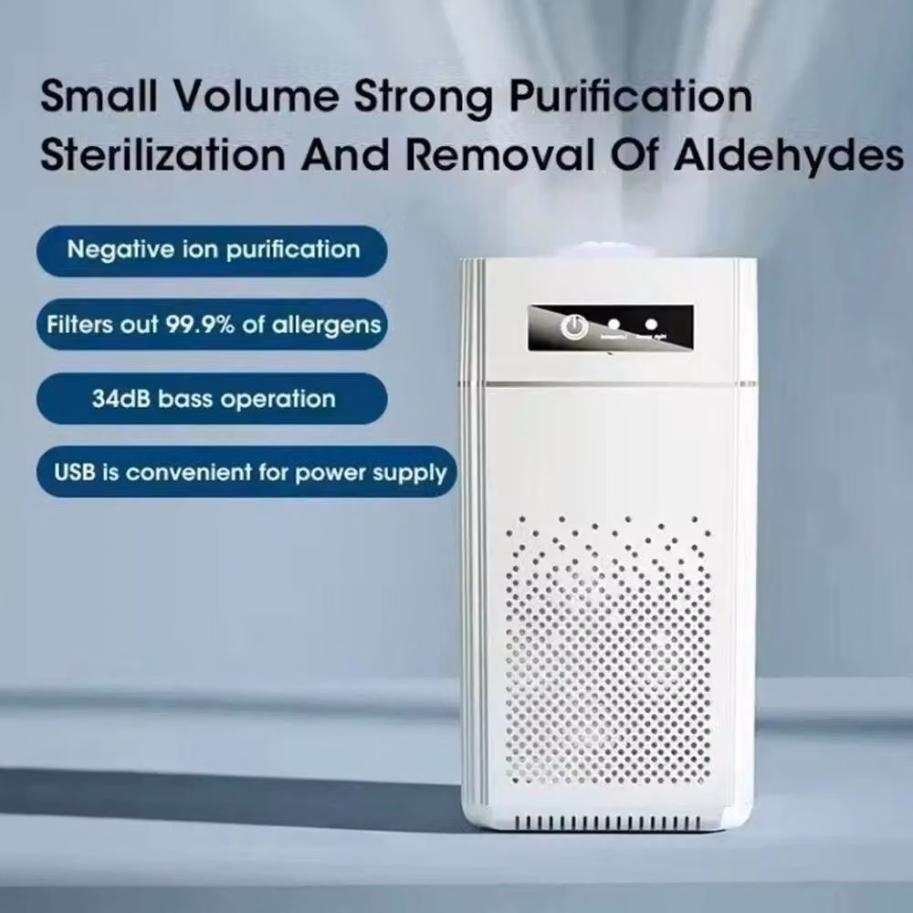 KORVIXA Mini Desktop USB HEPA Air Purifier, White – 3