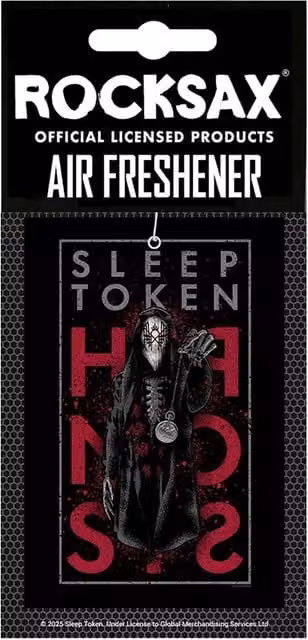 Rocksax Sleep Token Hypnosis Air Freshener in Red and Black