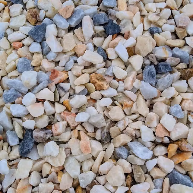 Warma Multicolour Ornamental Garden Gravel in Pink, White and Beige
