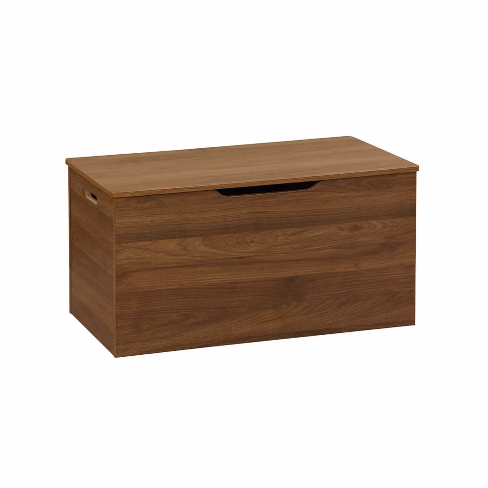sweeek Walnut Wood Storage Box in Dark Brown, W/D/H: 78 x 40 x 40 cm – 2