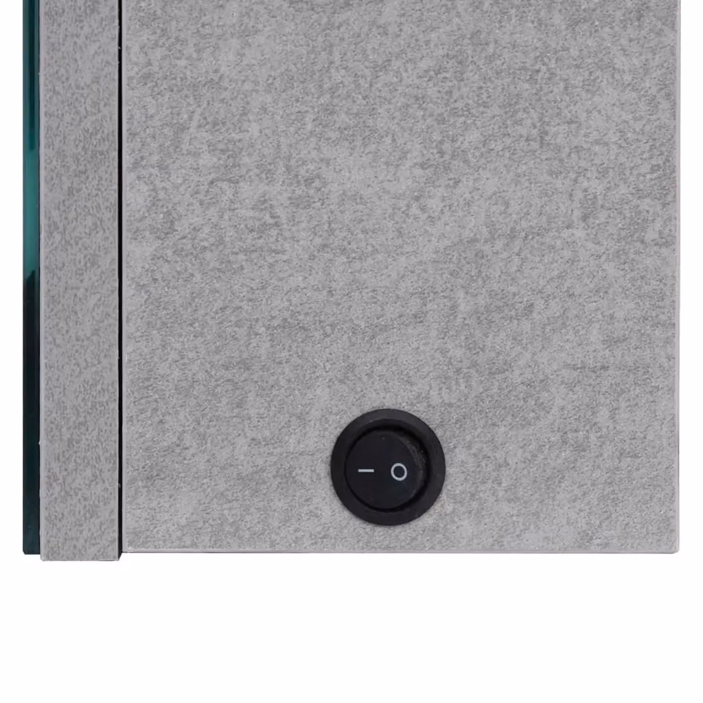 Berkfield Home LED Bathroom Mirror Cabinet in Concrete Grey, W: 50 cm, D: 14 cm, H: 60 cm – 3