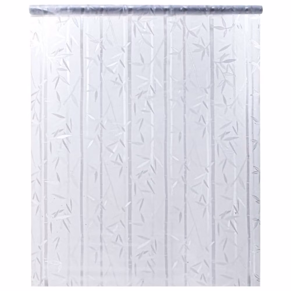 Berkfield Home Frosted Bamboo Pattern Window Film, White, W: 60 cm, L: 500 cm