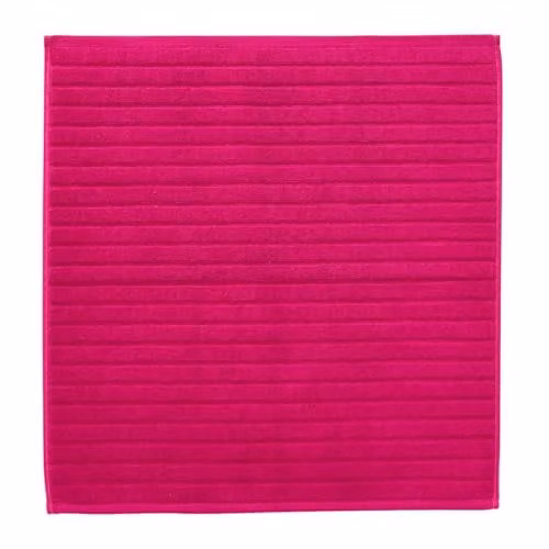 Christy Prism Luxury Turkish Cotton Bath Mat in Very Berry Pink, W/D: 60 x 60 cm – 3