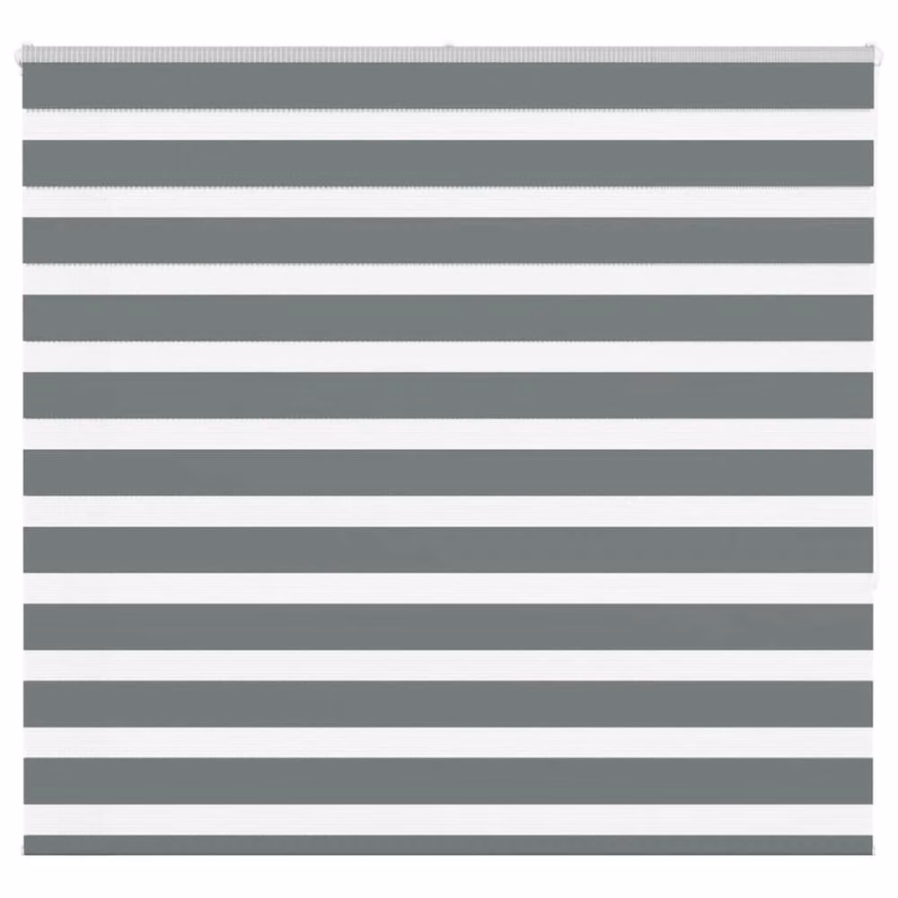 Berkfield Home Elegant Zebra Blind in Dark Grey, W: 150 cm, H: 155 cm – 2