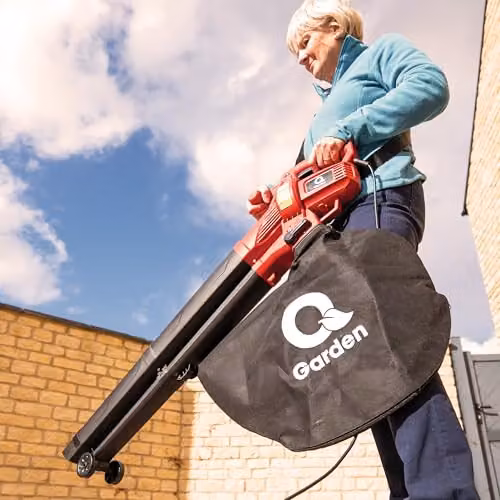 Q Garden 3-in-1 3000W Electric Leaf Blower, Vacuum and Shredder in Red – 7