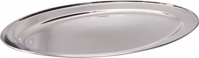 Buckingham Oval Stainless Steel Serving Platter, Silver, 45 cm