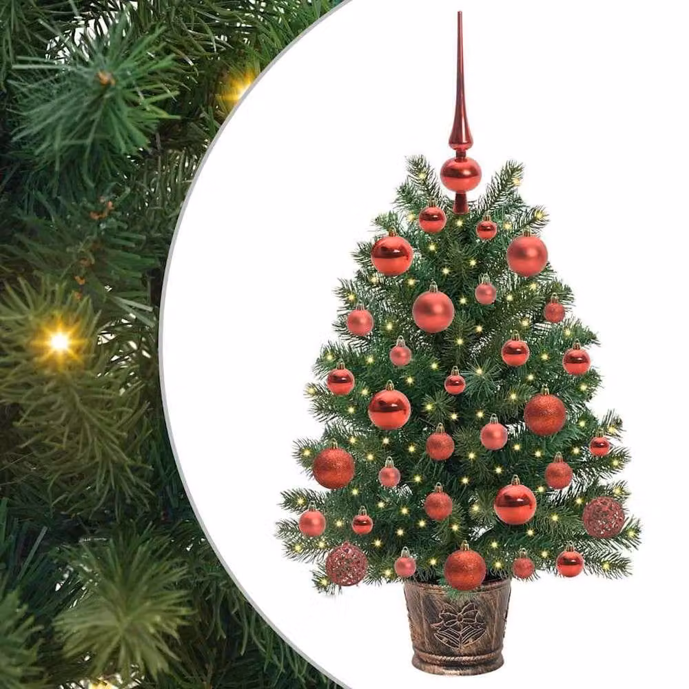 Berkfield Home Green Tabletop Artificial Christmas Tree with 150 LEDs, Height: 75 cm – 2