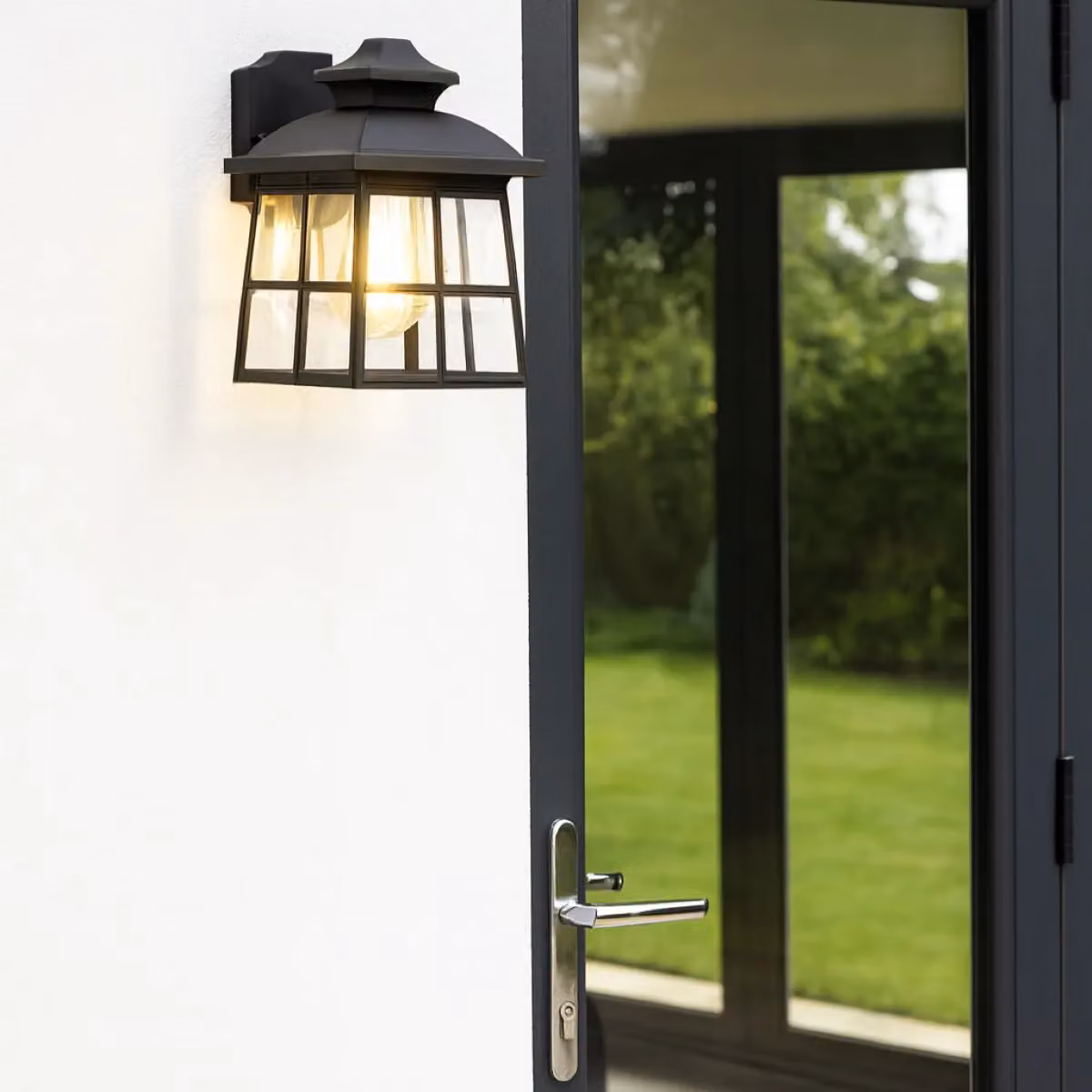 CGC Lighting Henri Black Outdoor Wall Lantern Classic Style with E27 Bulb Holder – 8