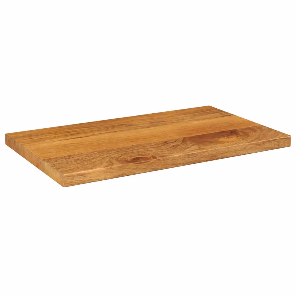Berkfield Home Rectangular Solid Wood Mango Table Top, Brown, W: 60 cm, D: 20 cm, H: 3.8 cm – 2