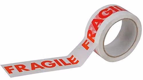 Ultratape Fragile Adhesive Packing Tape, Transparent