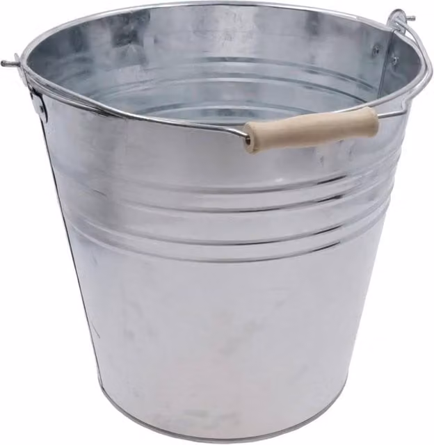Marco Paul 15 Litre Galvanised Bucket in Silver – 1