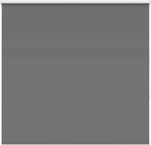 Berkfield Home Grey Blackout Roller Blind, Thermal Insulating Polyester, W: 145 cm, H: 150 cm