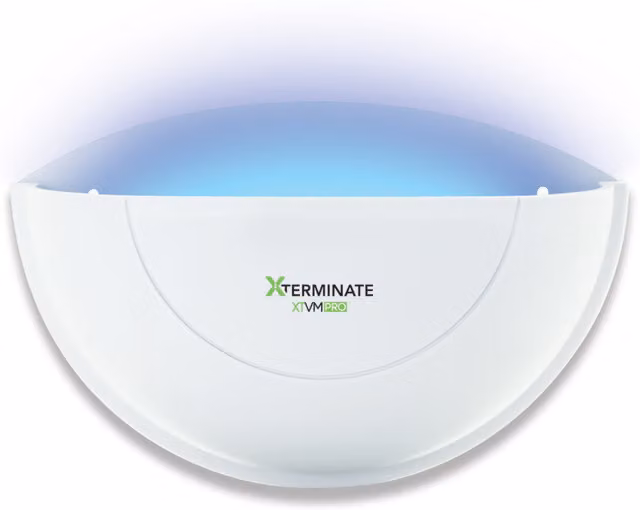 Xterminate White LED Wall Mounted Sticky Fly Trap with 7W Electric Glue Board for Flies and Mosquitoes