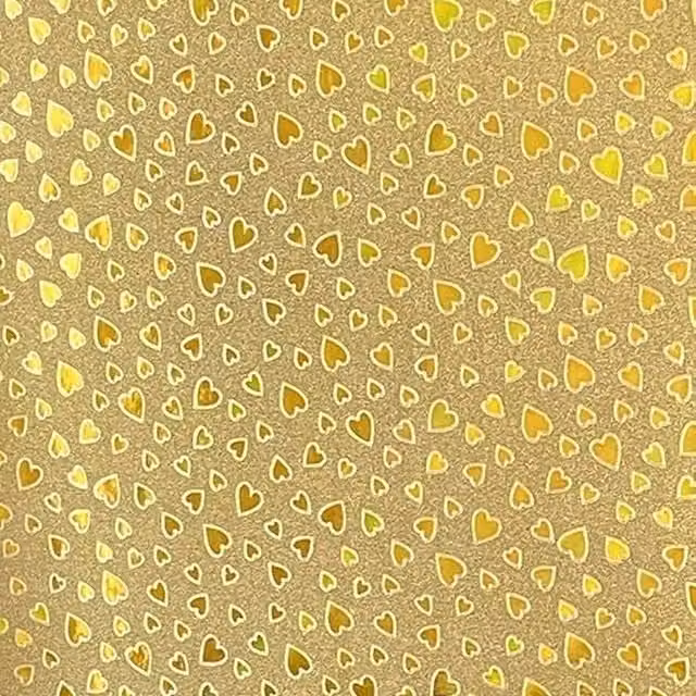 Syntego Pack of 10 Gold and Silver Heart Shaped A4 Paper Sheets