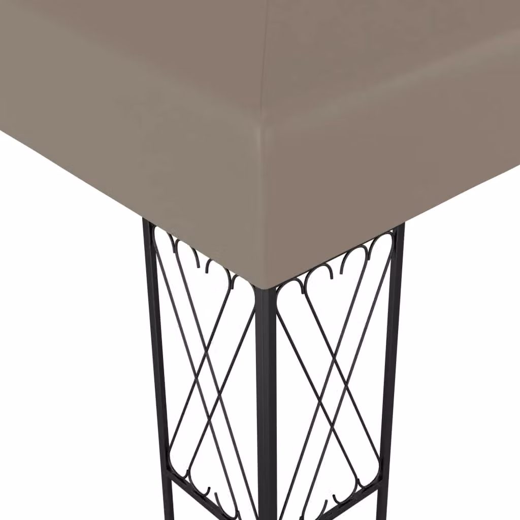 Berkfield Home Hip Gazebo in Beige Fabric, W: 600 cm, D: 300 cm, H: 260 cm – 2